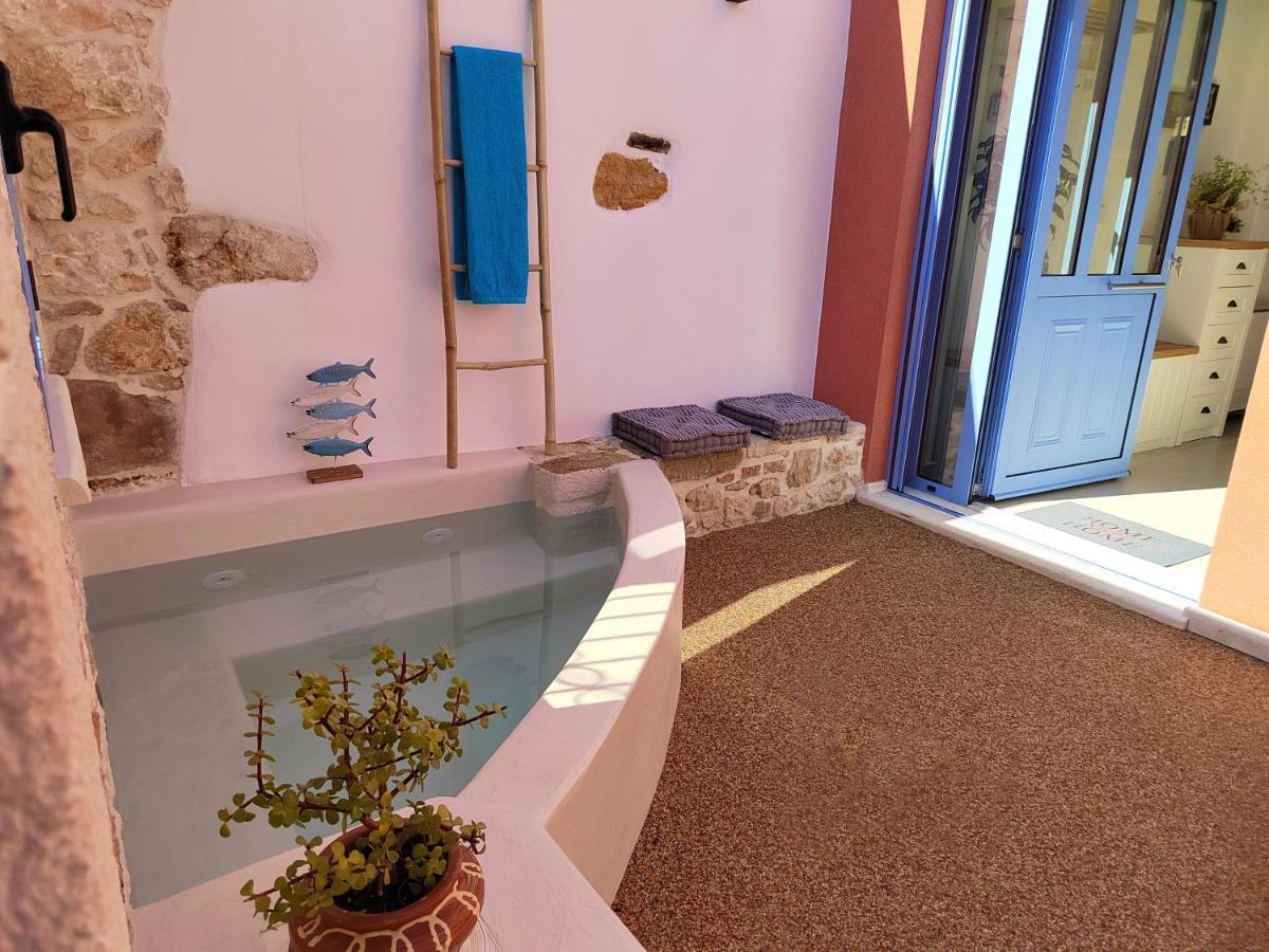 Mouse House With Sea View And Mini Pool Villa Platanias  Ngoại thất bức ảnh
